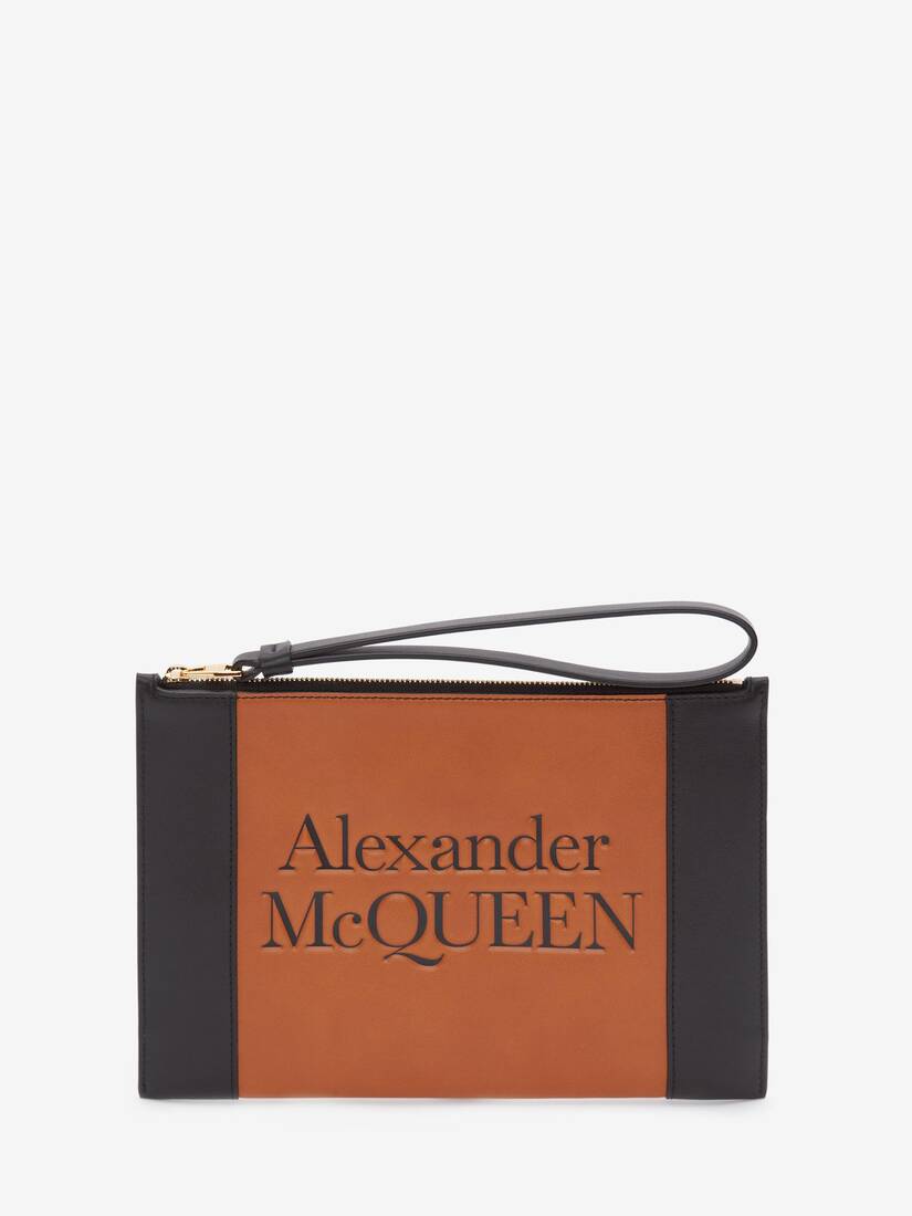 Carteras Alexander McQueen Signature Pouch Mujer - Marrom - Mexico 091-NQDHWV